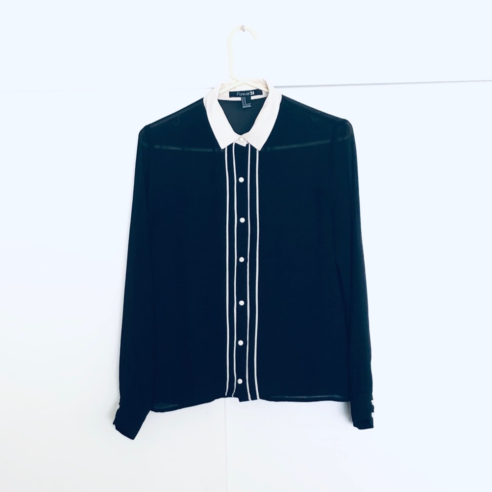 Semi- sheer blouse